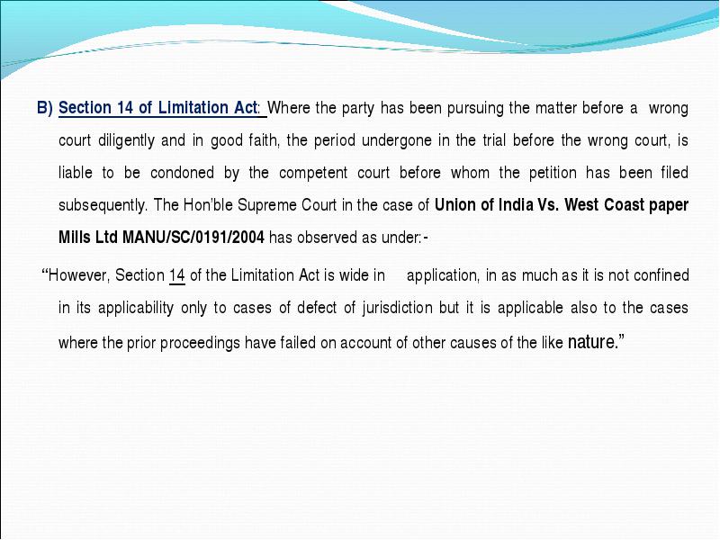  the limitation act, 1963 (I) the limitation act, 1963