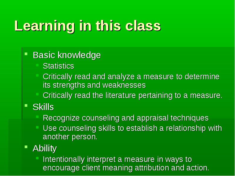 Appraisal In Counseling Epsy 544 Kim Asner Self