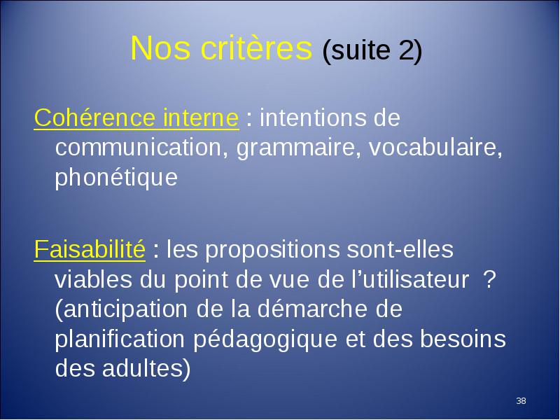 Programme Cadre De Francais Pour Les Personnes Immigrantes Adultes Au Quebec