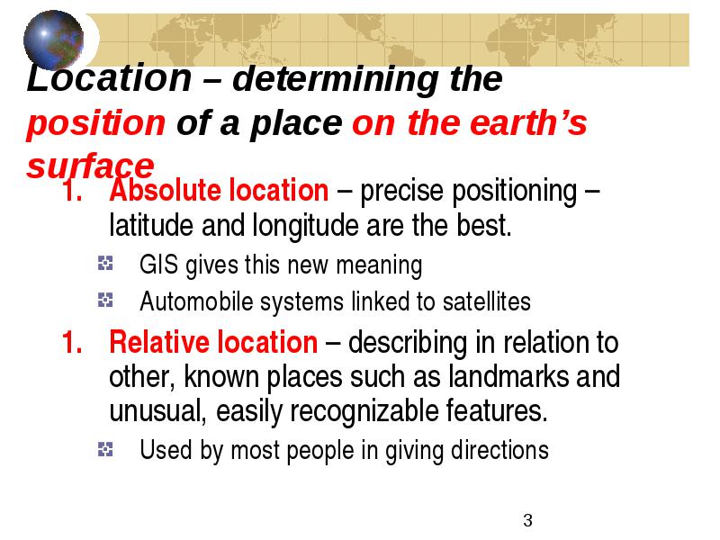 The Five Themes Of Geography Identification Slide Show Developed By